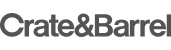 Crate & Barrel logo in grayscale