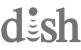 Dish logo in grayscale