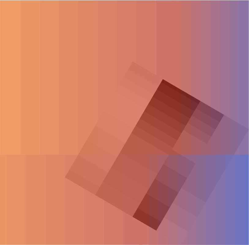 Askew box on a red, orange, and purple gradient background.