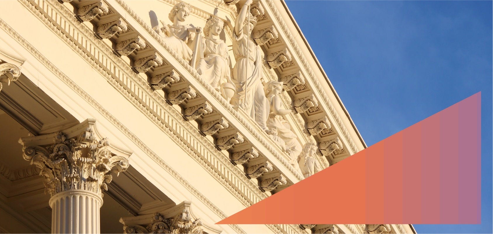 Closeup of the California state house