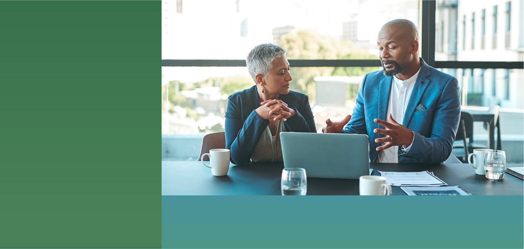 Two security professionals discuss the latest cybersecurity requirements