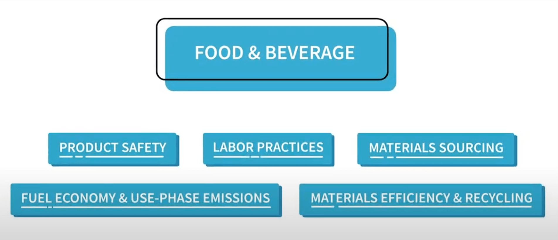 Graphic listing SASB industry specific standards