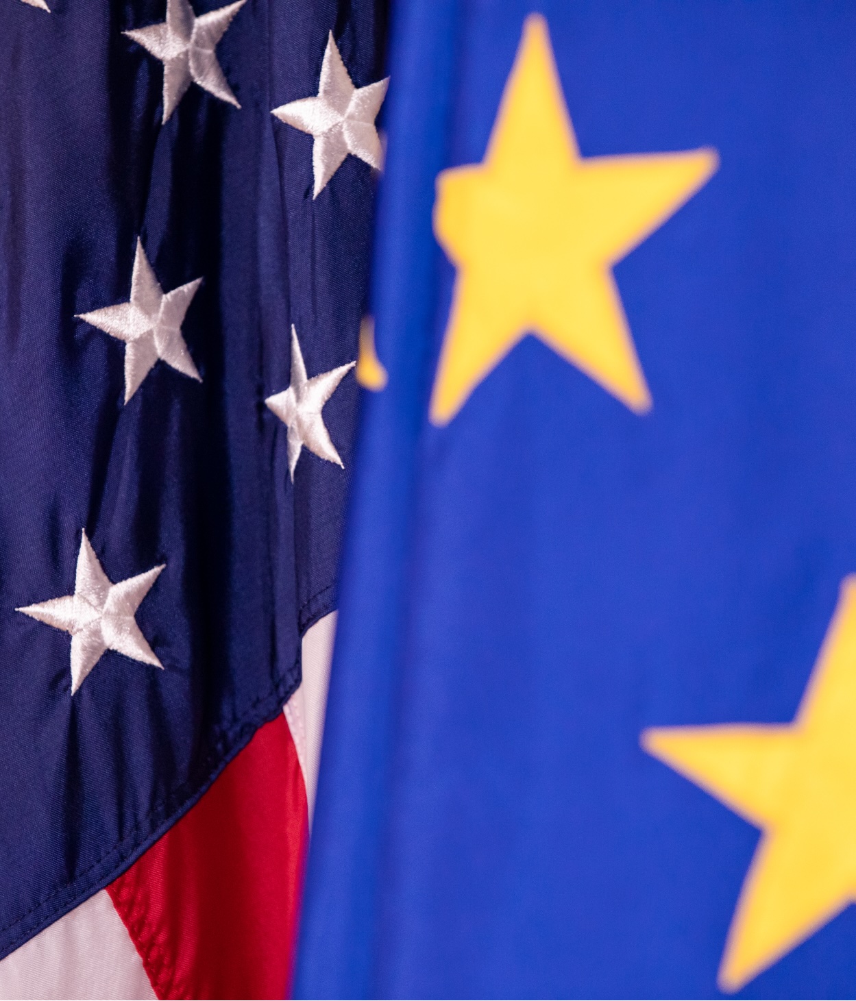 US and EU flags