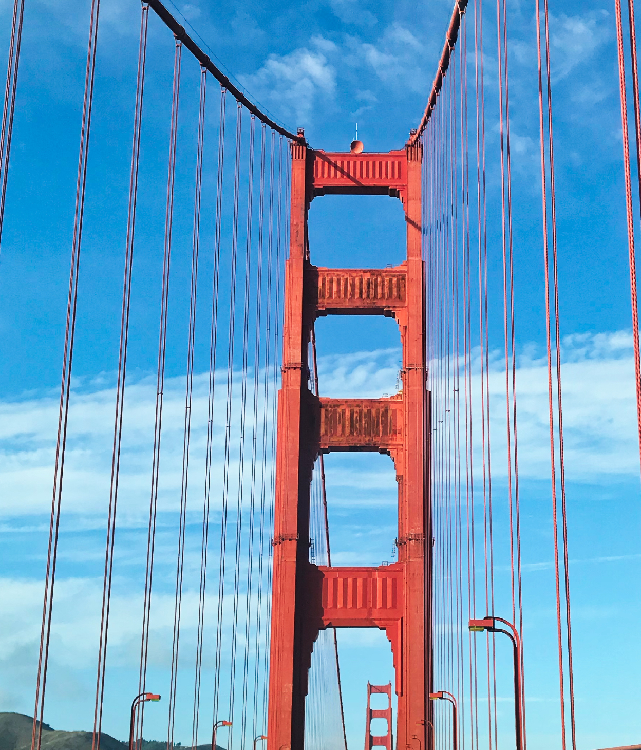 The Golden Gate Bridge in San Francisco, California.