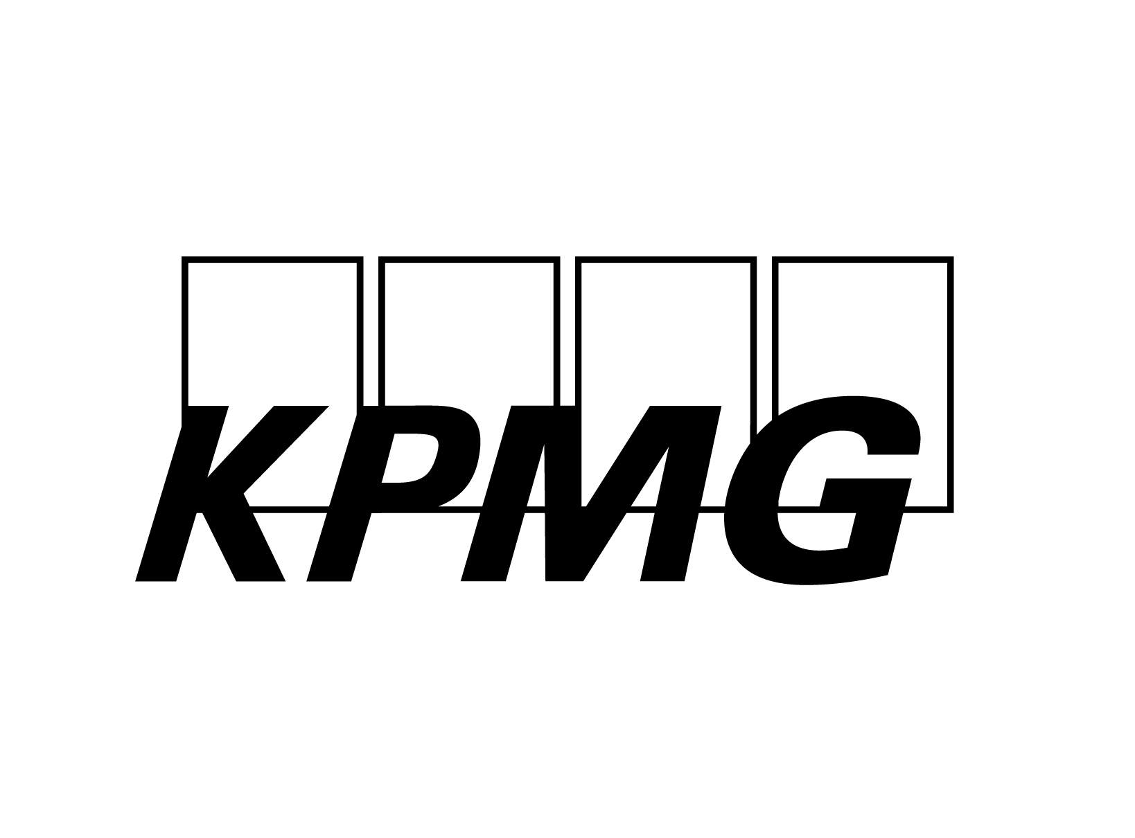 Black transparent KPMG logo
