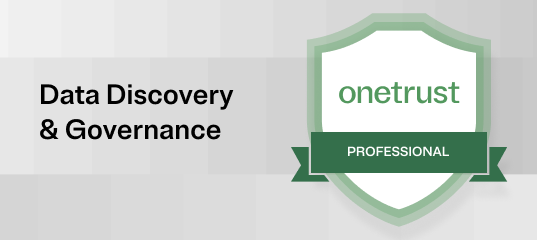 OneTrust Data Discovery & Governance Professional badge