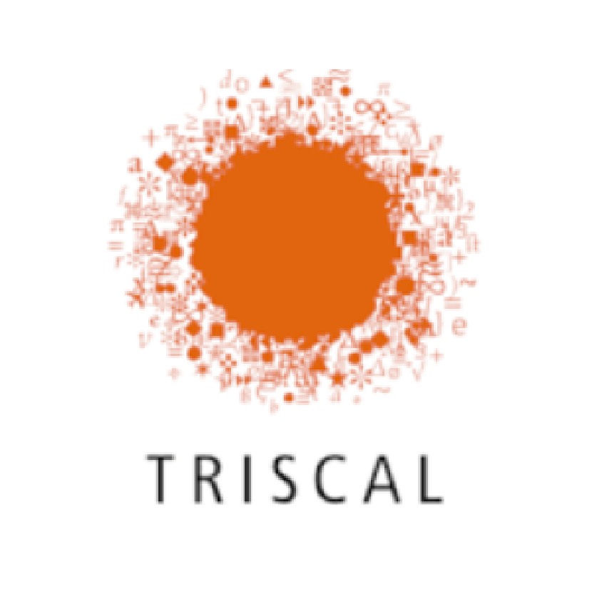 Triscal logo with orange circular design