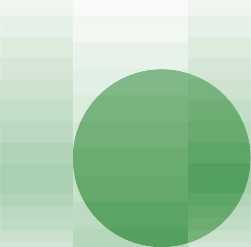 Spotlight on a green gradient background.