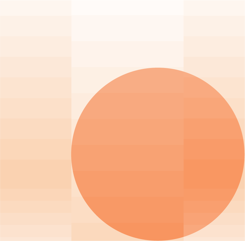 Orange disk on a pink background.