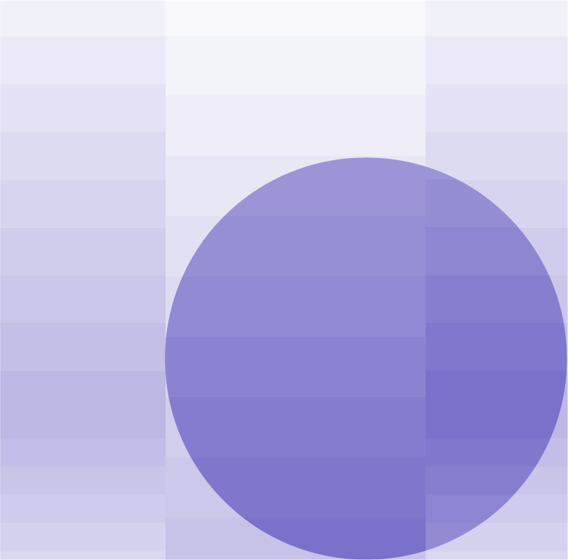 Purple disc on a lavender gradient background.