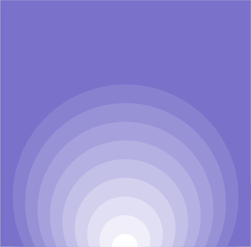 Lavender and violet radial gradient on a solid purple background.