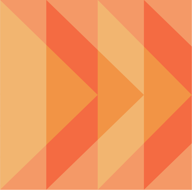Play arrow icons on an orange background.