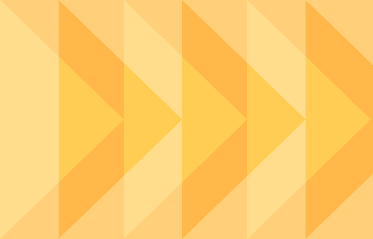 Play arrow icons on a yellow striped background.