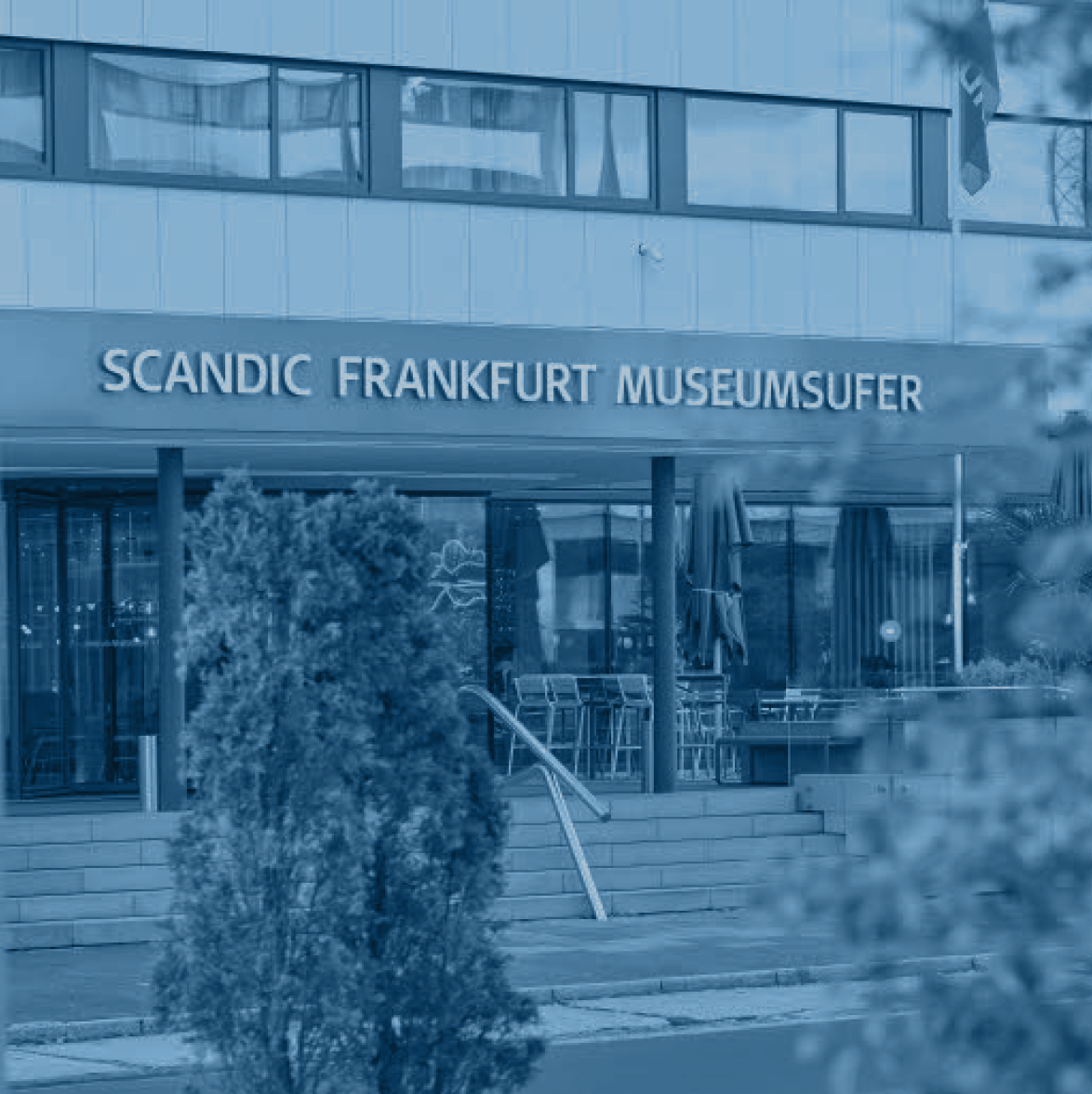 Exterior view of the front of the Scandic Frankfurt Museumsufer