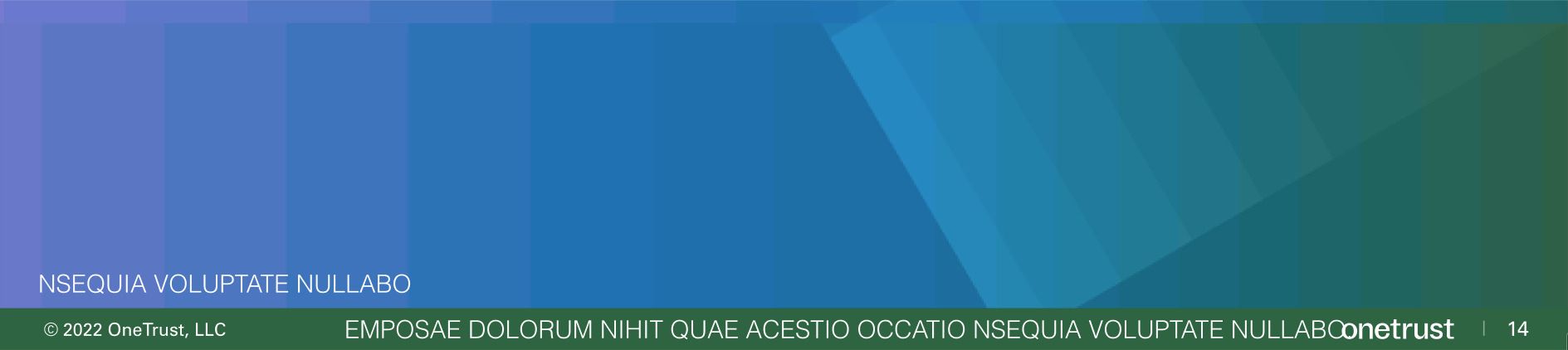 Incorrect example of a footer, with dense font and text over the gradient