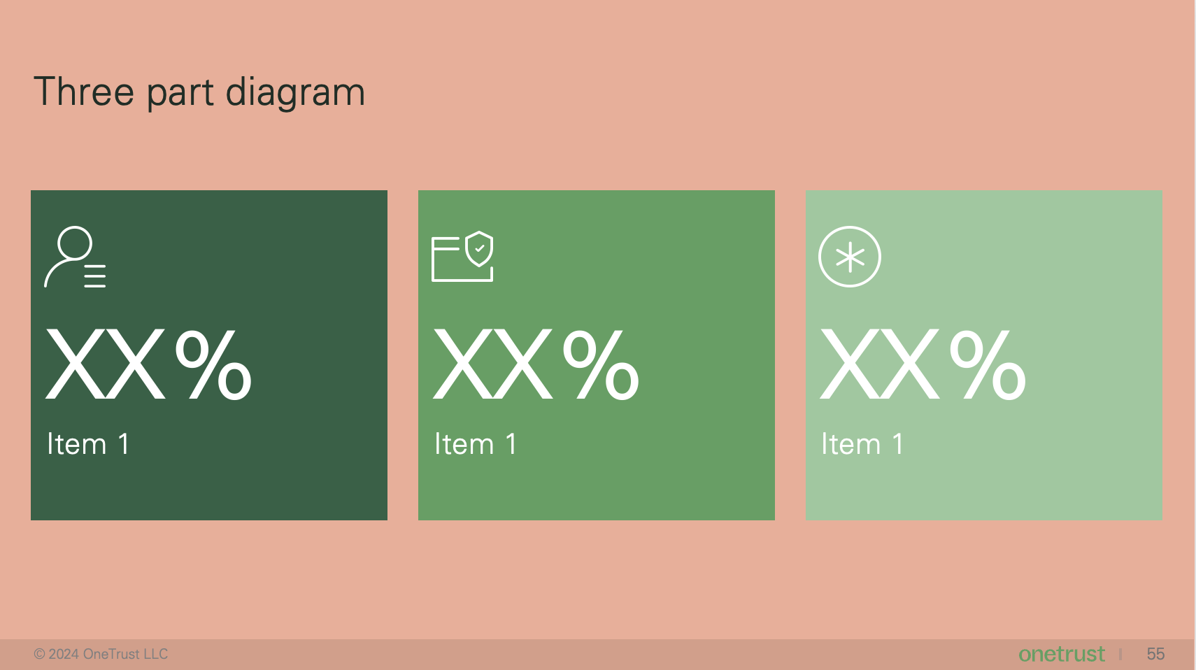 Example of using colors that are not part of the OneTrust brand.