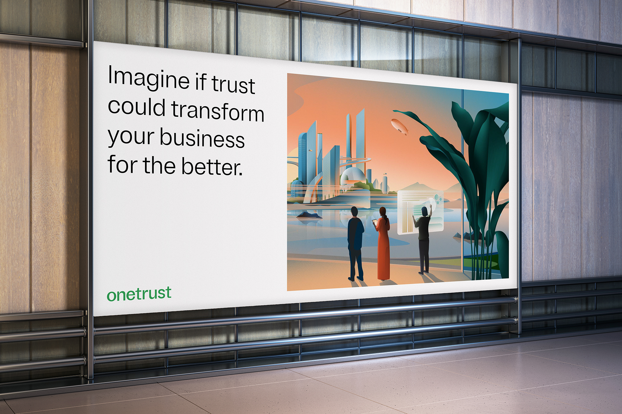 Photo of how type is used in a public display