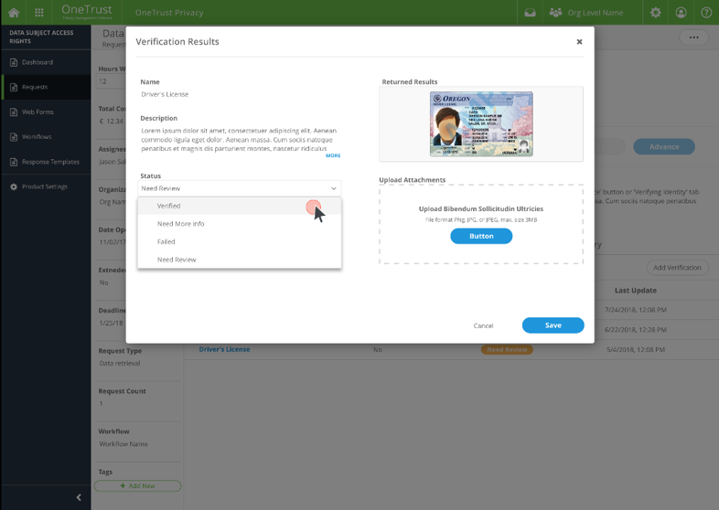 DSAR ID Verification