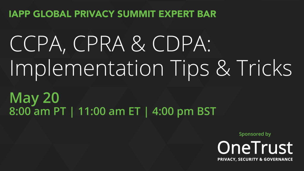 iapp ccpa cpra implementation cdpa