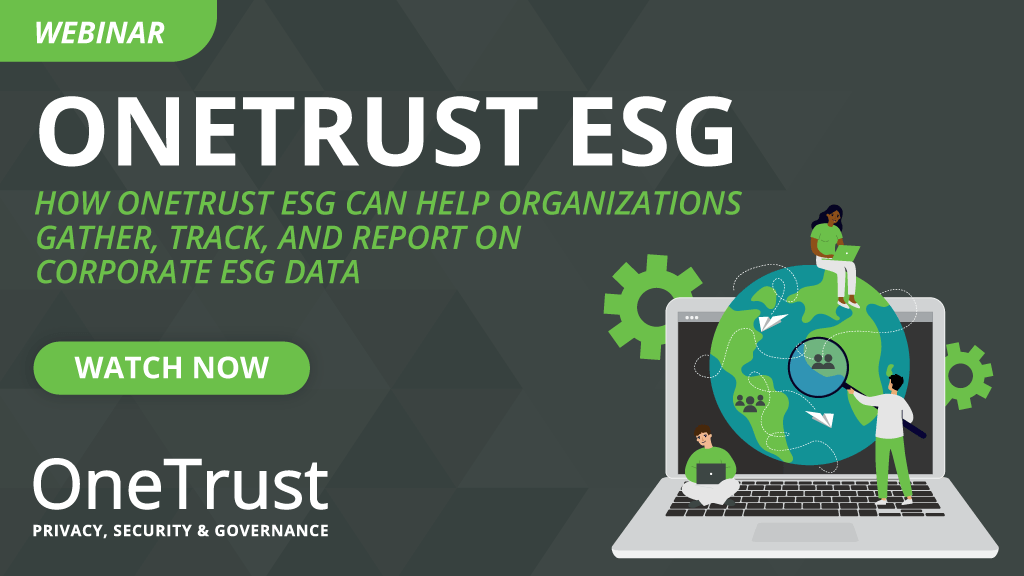 Webinar - Gather, Track, and Report Corporate ESG Data