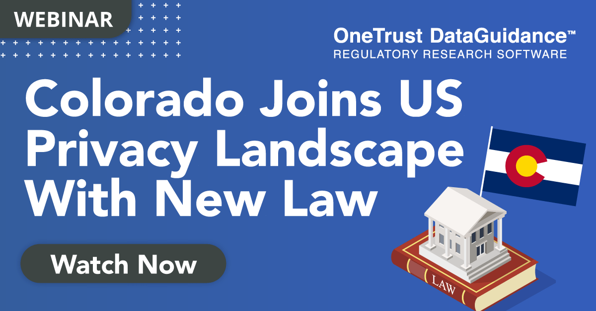 Colorado Privacy Act Webinar Recording