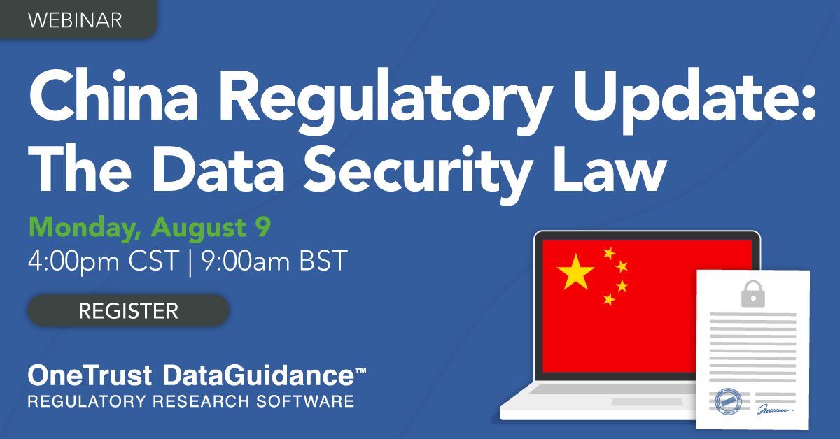 China's Data Security Law Webinar