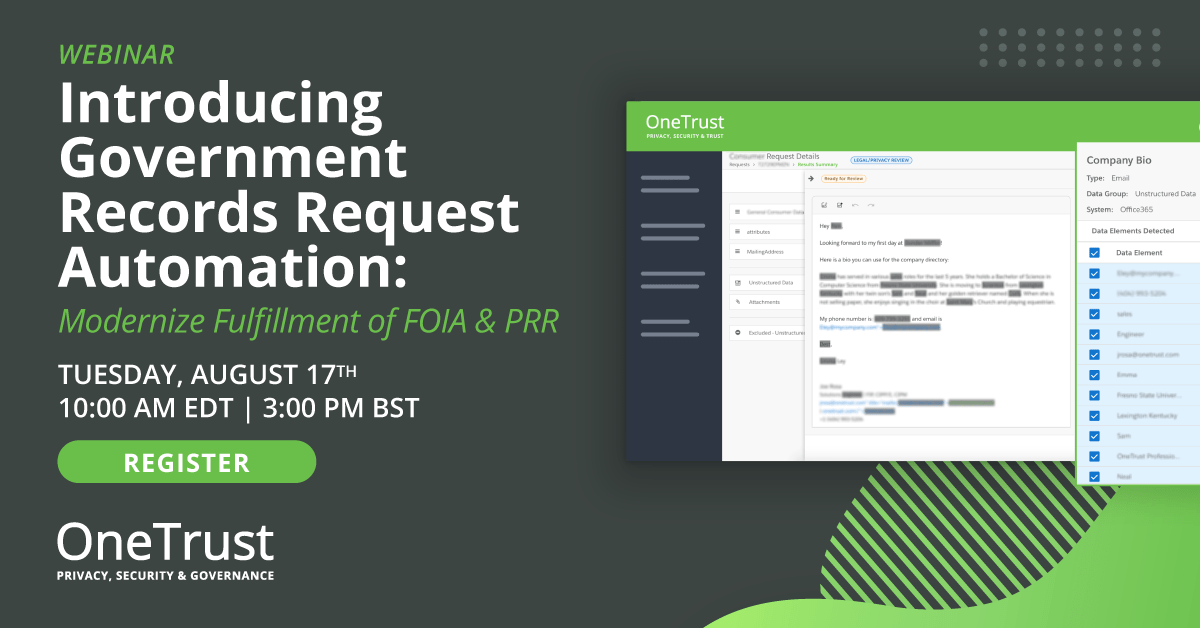 Government Records Request Webinar