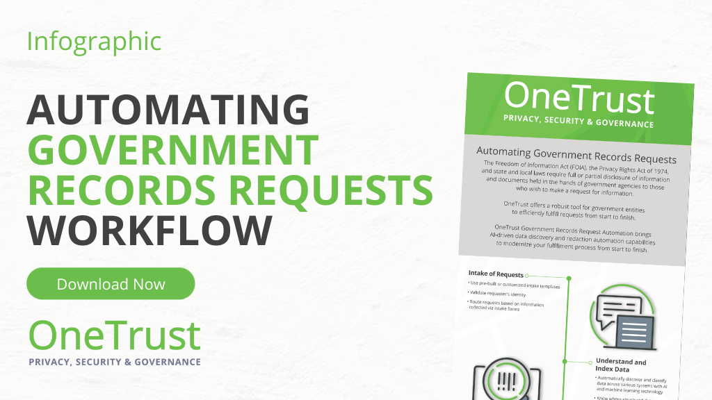Automation Government Records Requests Workflow Infographic