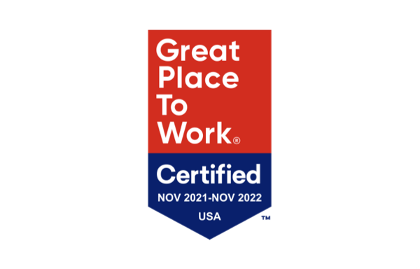 Great Place to Work, certified November 2021 - November 2022