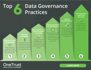 Top Six Data Governance Best Practices Infographic
