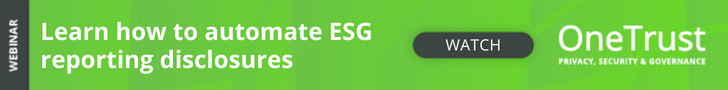OneTrust ESG reporting disclosures banner image