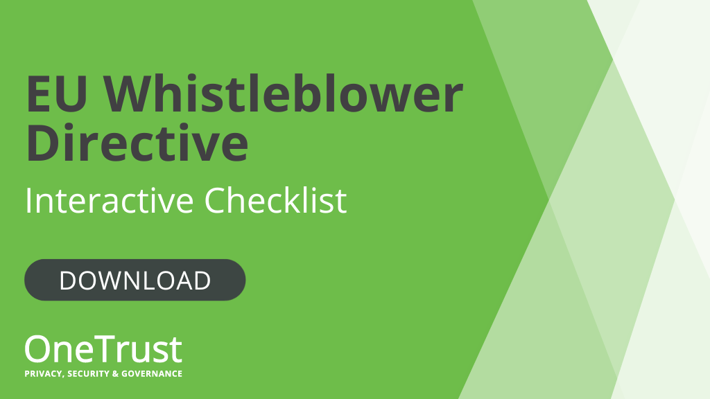 EU Whistleblower Directive Checklist
