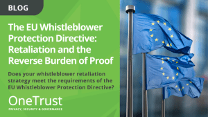 The EU Whistleblower Protection Directive: Retaliation and the Reverse Burden of Proof Blog Banner Image