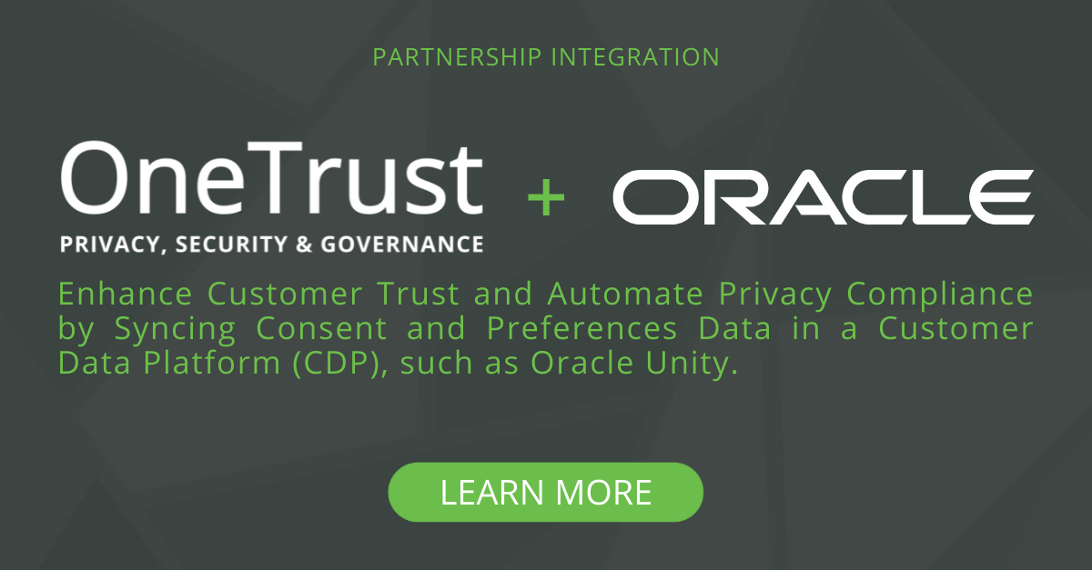 OneTrust + Oracle: Partnership Integration
