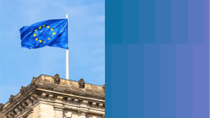 EU Flag on top of building for EFRAG approved the European Sustainability Reporting Standards blog